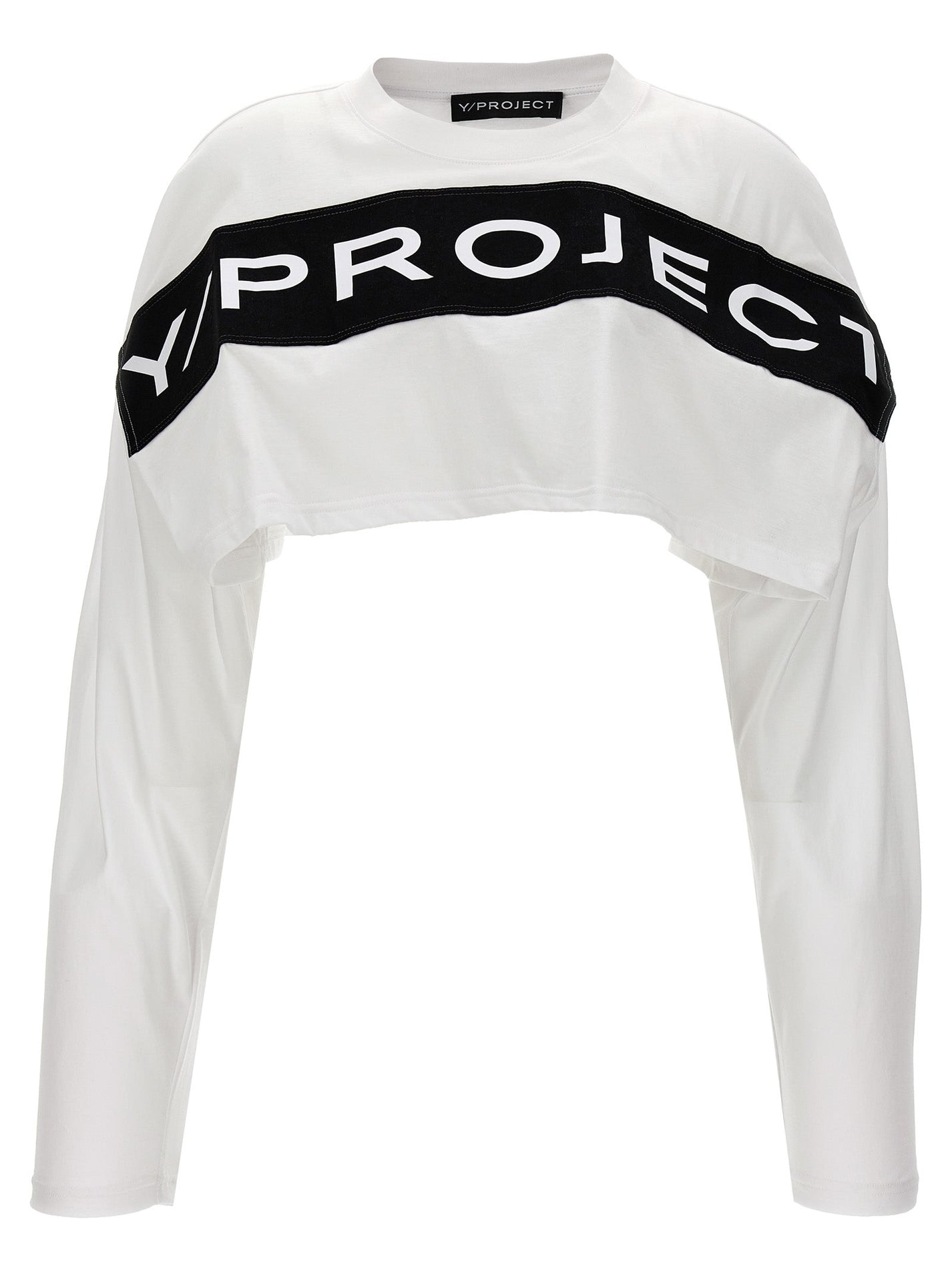 Y/PROJECT - Y/PROJECT - Logo crop t-shirt - Women’s Tops
