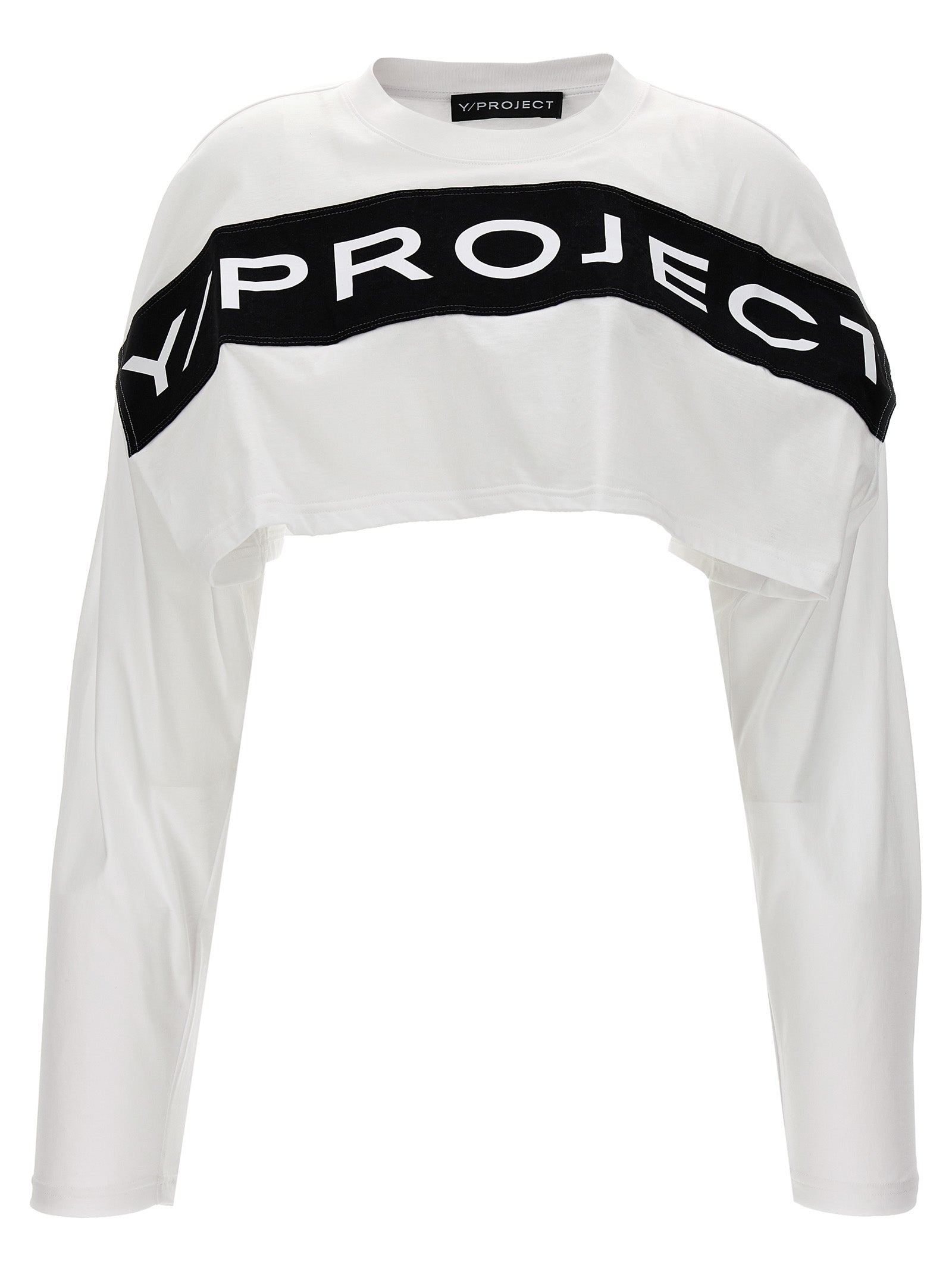 Y/PROJECT - Y/PROJECT - Logo crop t-shirt - Women’s Tops