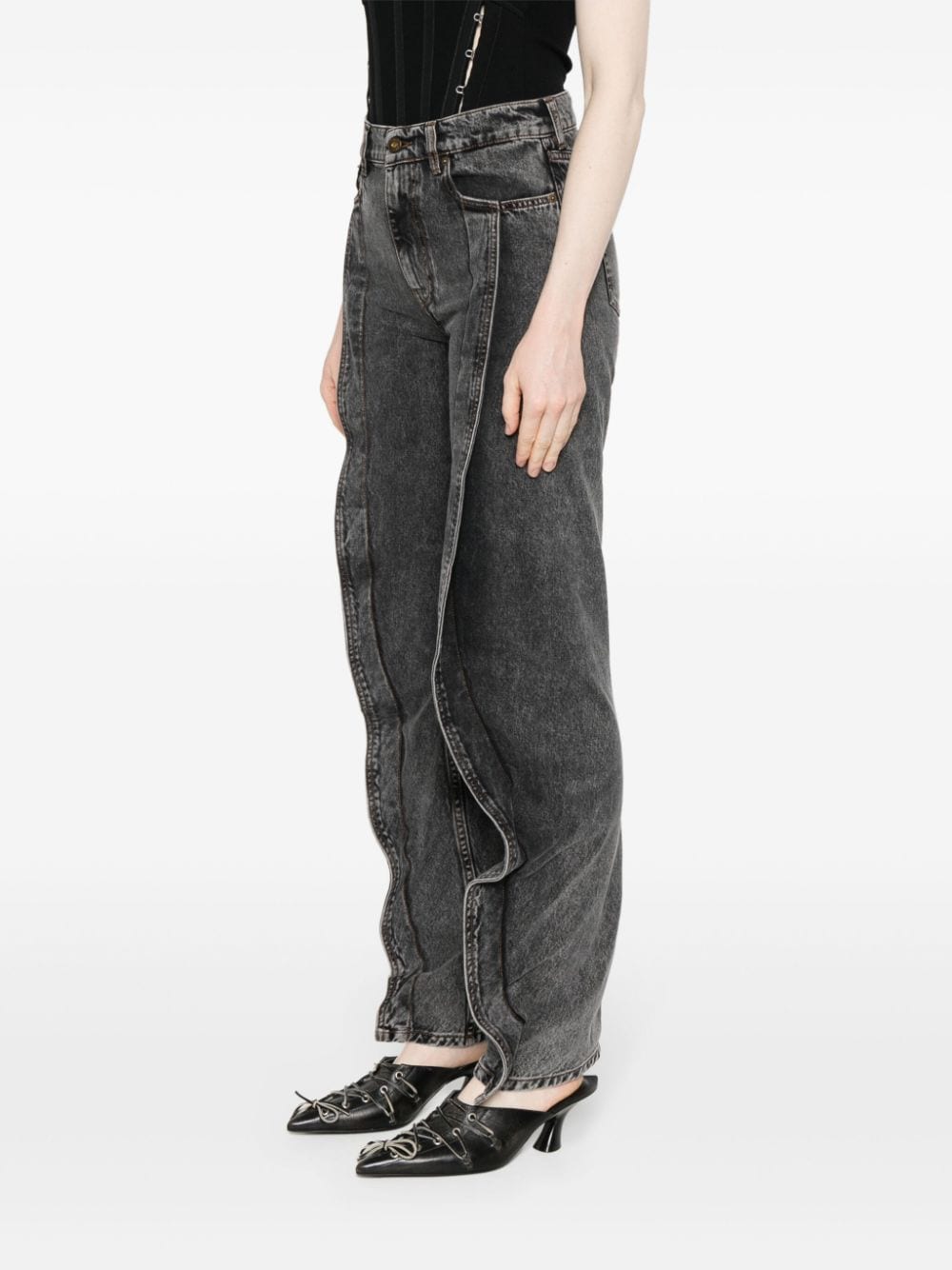 Y/Project - Y/PROJECT Jeans Black - Women’s Bottoms