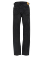 Fendi Yellow Stitching Jeans Black, view 2