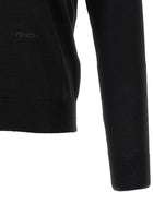 Fendi Yellow Stitching Polo Shirt Black, view 5
