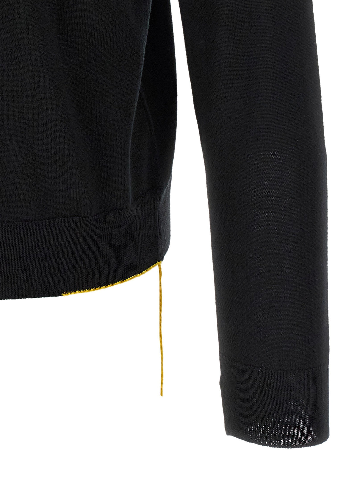 Fendi Yellow Stitching Sweater Black, view 4