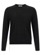 Fendi Yellow Stitching Sweater Black
