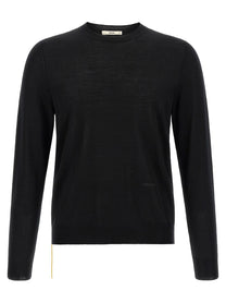 Fendi Yellow Stitching Sweater Black