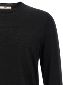 Fendi Yellow Stitching Sweater Black, view 3