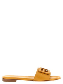 Fendi Yellow Tube Slides Yellow