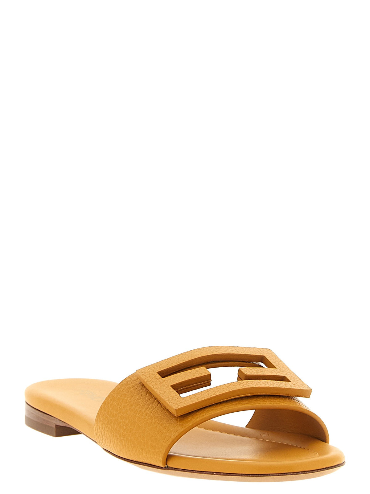 Fendi Yellow Tube Slides Yellow