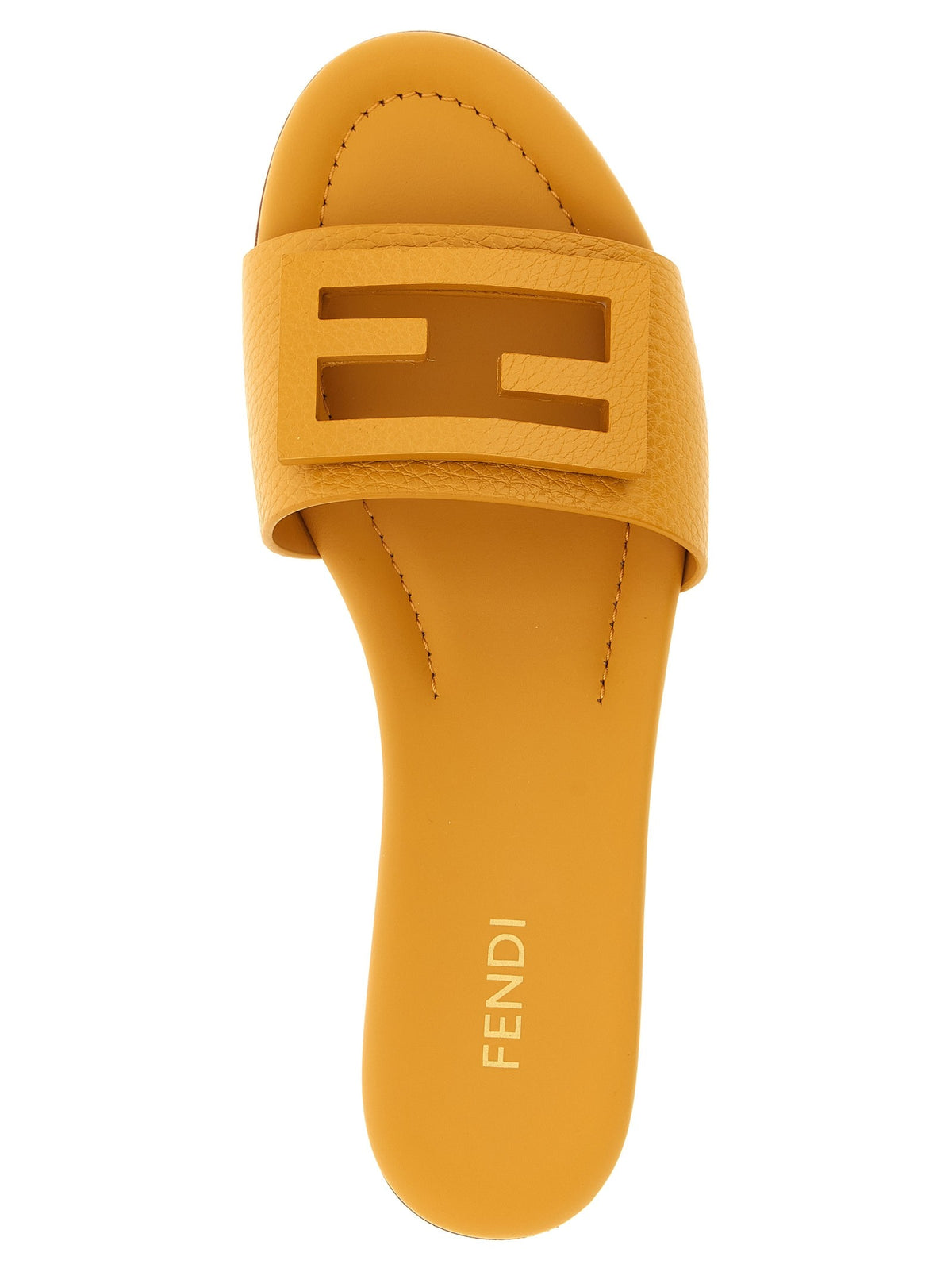Fendi Yellow Tube Slides Yellow