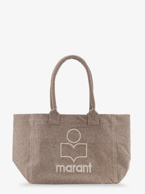 Isabel Marant Women's Yenky Zipped Cotton Shoulder Bag Beige