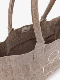 Isabel Marant Women's Yenky Zipped Cotton Shoulder Bag Beige