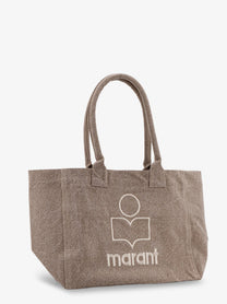 Isabel Marant Women's Yenky Zipped Cotton Shoulder Bag Beige