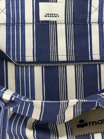 ISABEL MARANT Yenky Zipped Shopping Bag Blue