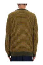 YMC Men's Black Palm Sweater Green, view 3