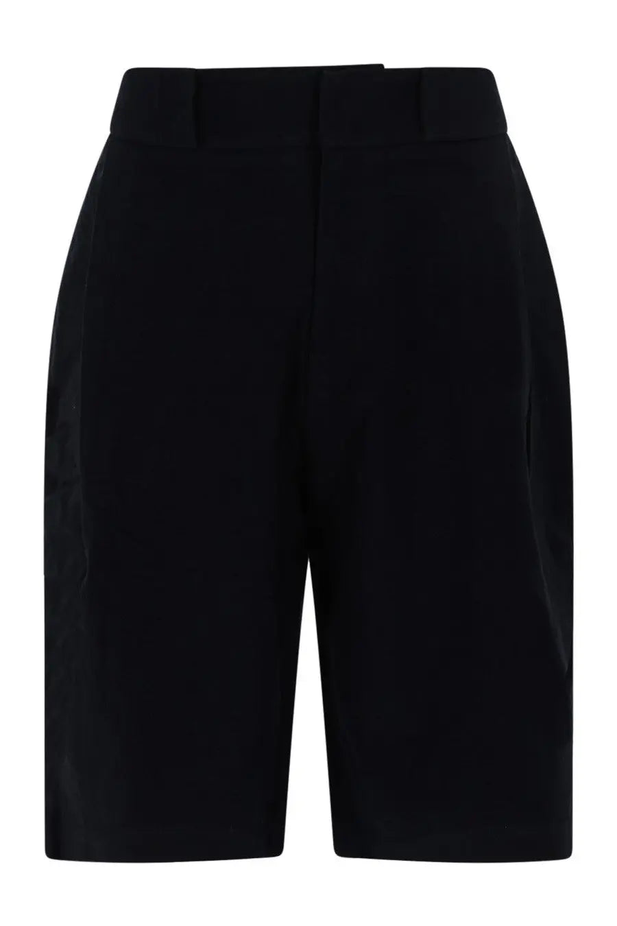 YMC men’s shorts Carax black high-waisted tailored shorts with structured design and subtle side pleats