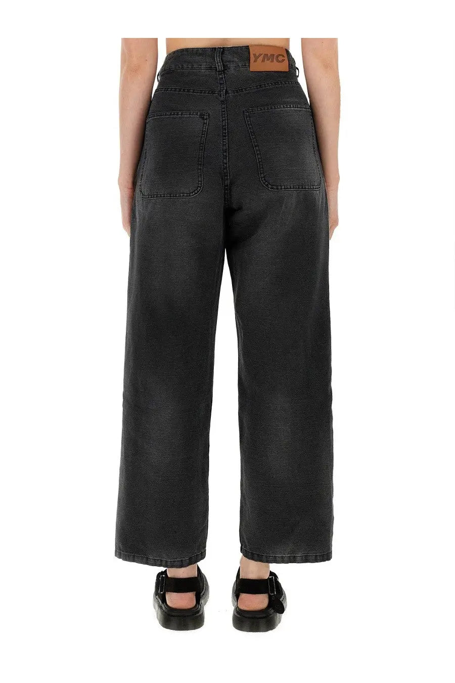 YMC Women's Jeans Silver Black, view 3
