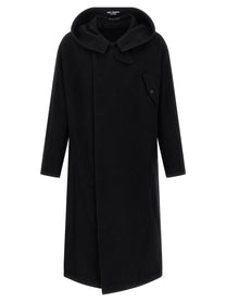 YOHJI YAMAMOTO - YOHJI YAMAMOTO - Hooded coat - Men’s Outerwear