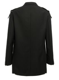 YOHJI YAMAMOTO - YOHJI YAMAMOTO - Single-breasted blazer with strap detail - Men’s Clothing