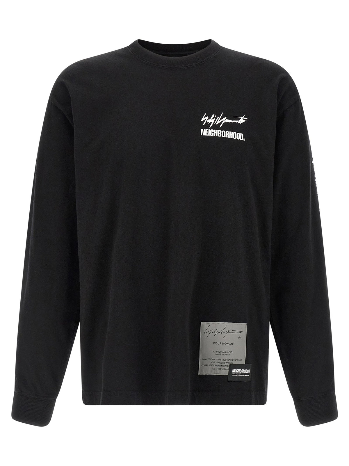 YOHJI YAMAMOTO Yohji Yamamoto × NH LS Tee Shirt Black