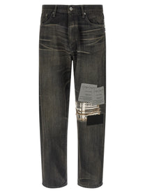 YOHJI YAMAMOTO Yohji Yamamoto Savege Denim Jeans × Black