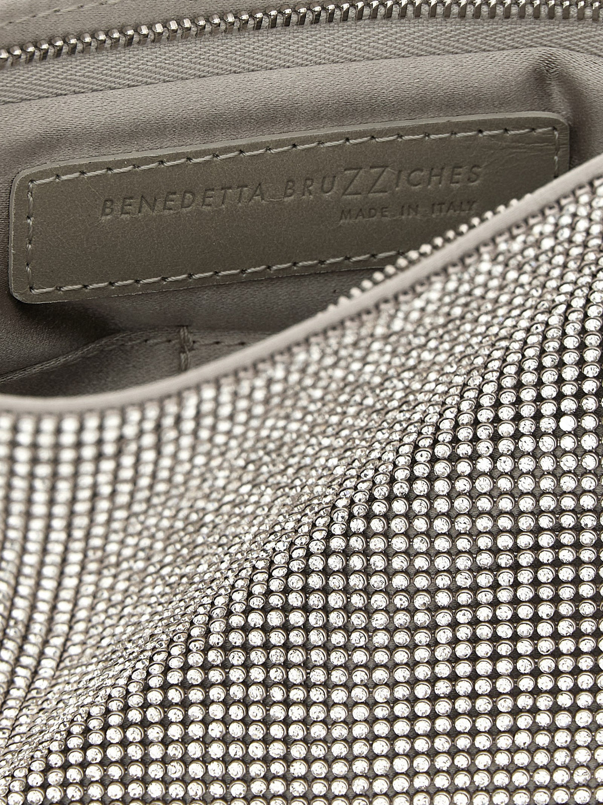 Benedetta Bruzziches Your Best Friend La Petite Clutch Silver, view 4