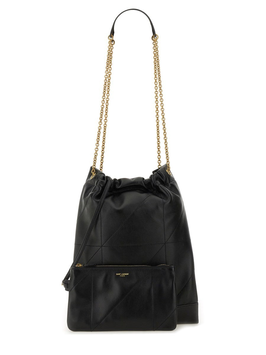 Saint Laurent Women's Ysl Bo Jamie Pochon 7agneau Black Black