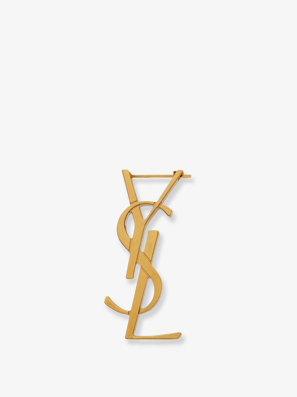 Saint Laurent Women's Ysl Single Earring Gold