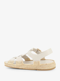 Paloma Barceló Women's Yuka Leather Sandals White