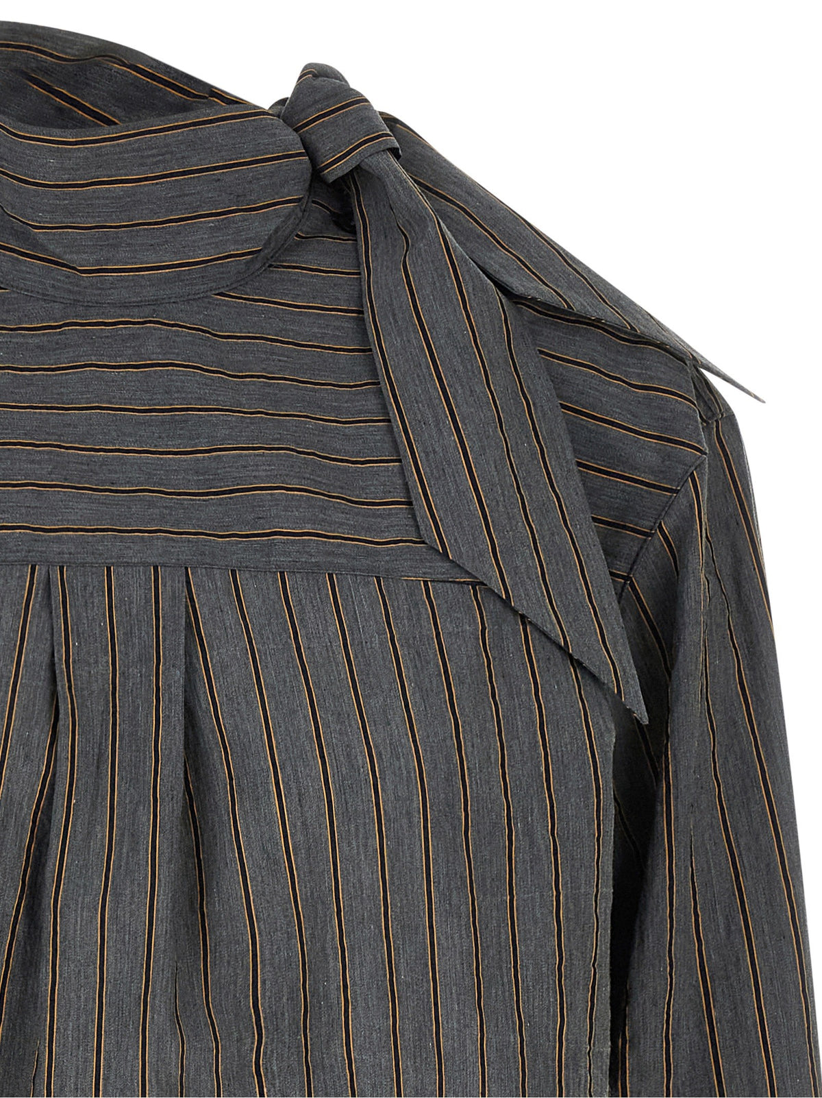 TELA Zafrina Blouse Grey, view 3