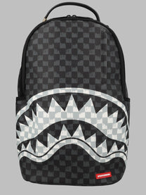 Sprayground Unisex Zaino Black and White Drip Check Shark Multicolor