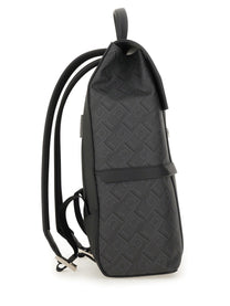 Ferragamo Men's Zaino Con Fibbia Gancini Grey