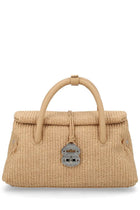 Zanellato Women's Dotta Wicker Small Bag Beige
