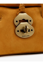 Zanellato Women's Dotta Baby Suede Crossbody Bag Yellow, view 5