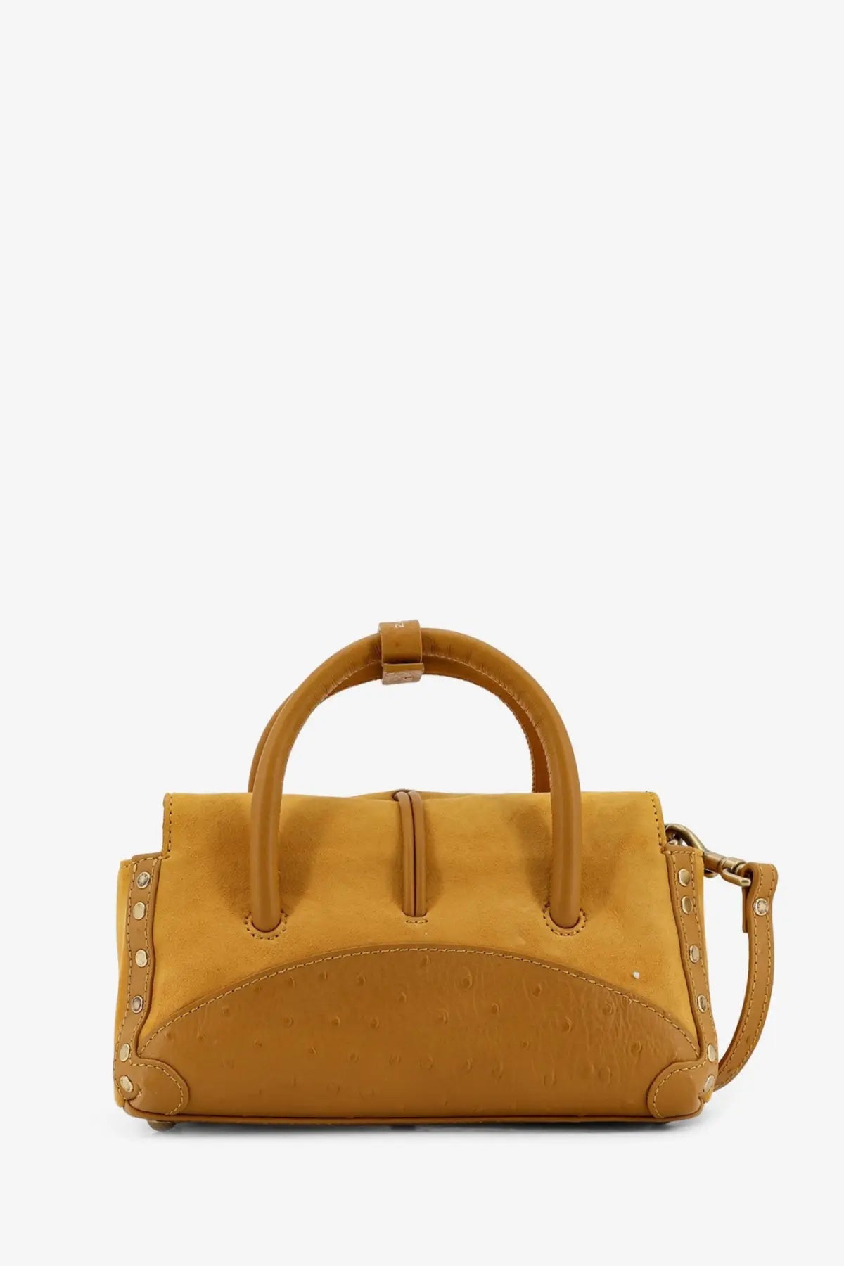 Zanellato Women's Dotta Baby Suede Crossbody Bag Yellow, view 2