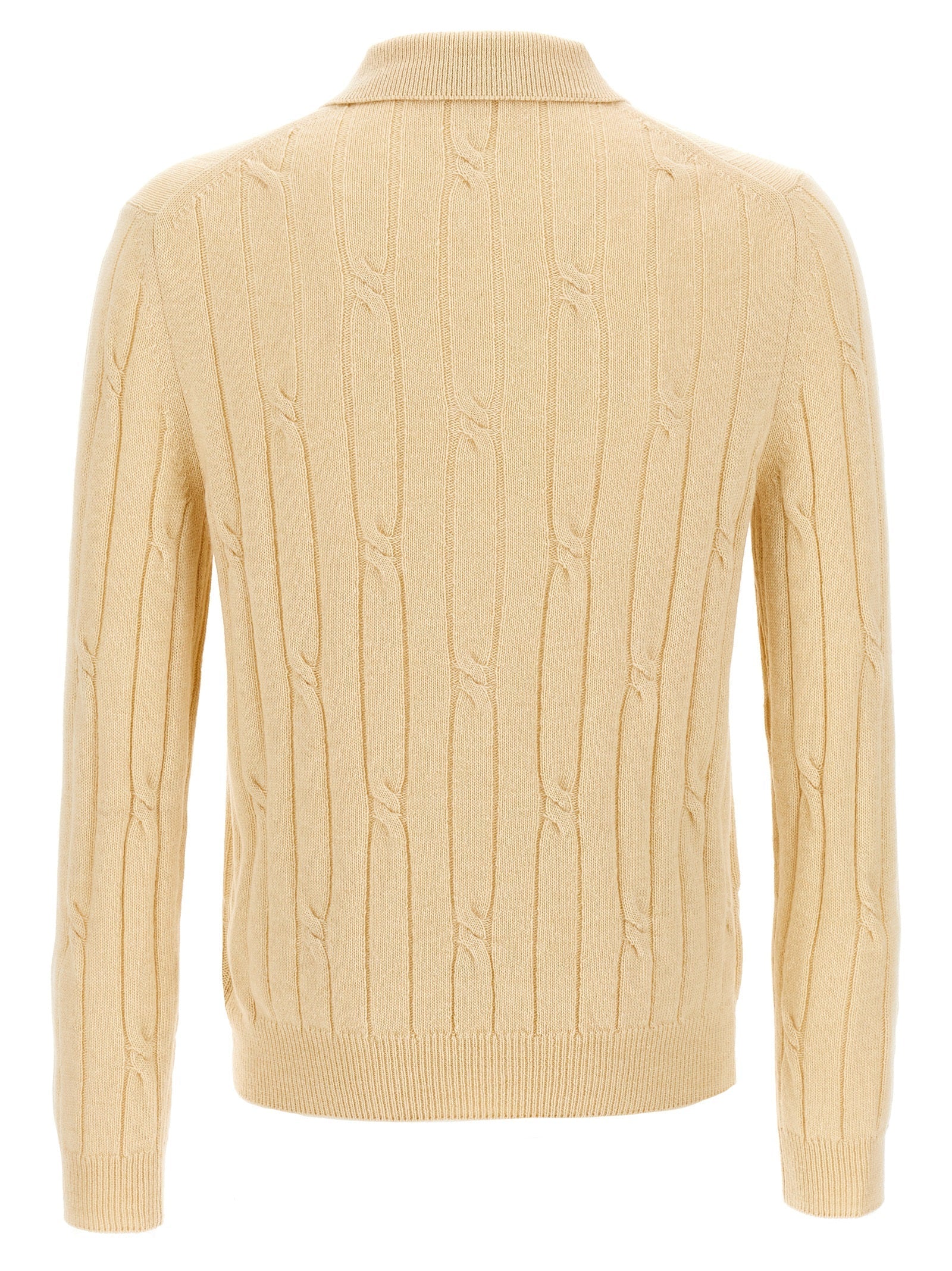 ZANONE - ZANONE - Braided wool polo shirt - Men’s Tops