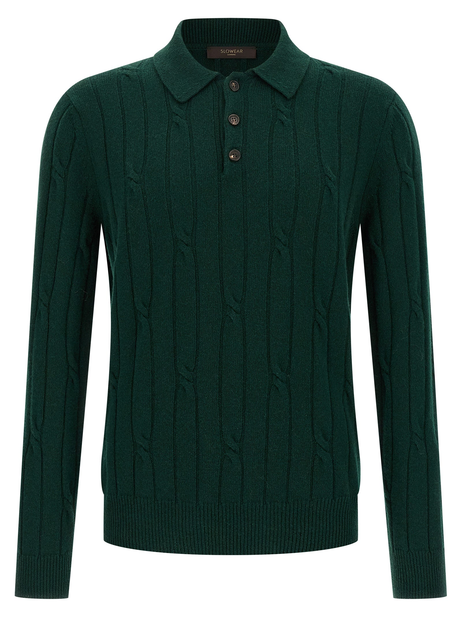 ZANONE - ZANONE - Braided wool polo shirt - Men’s Tops