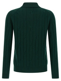 ZANONE - ZANONE - Braided wool polo shirt - Men’s Tops