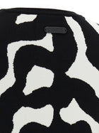 Moschino Zebra Intarsia Sweater Black, view 4