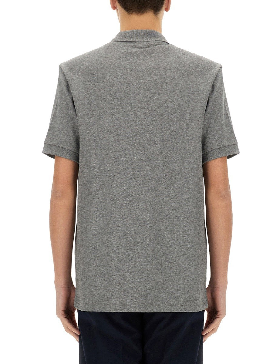 Ps By Paul Smith Men's Zebra Polo Grey