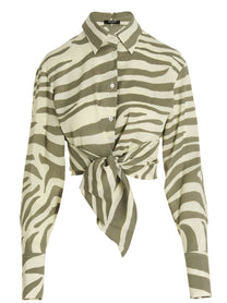 Balmain Zebra Shirt Gold