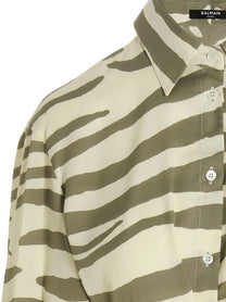 Balmain Zebra Shirt Gold