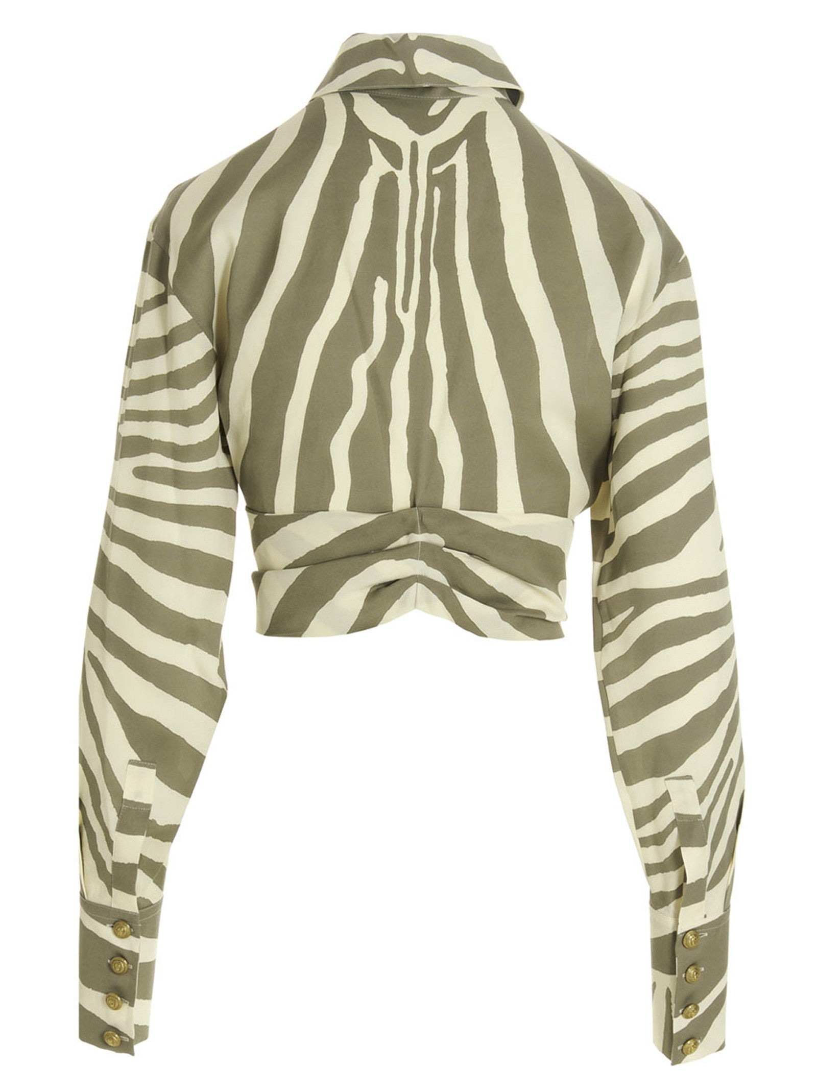 Balmain Zebra Shirt Gold