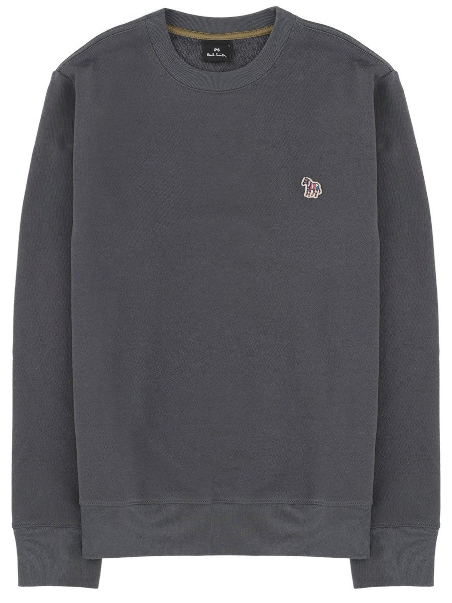Ps By Paul Smith Men's Zebra Sweatshirt Grey