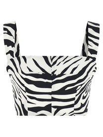 Dolce &amp; Gabbana Zebra Top White