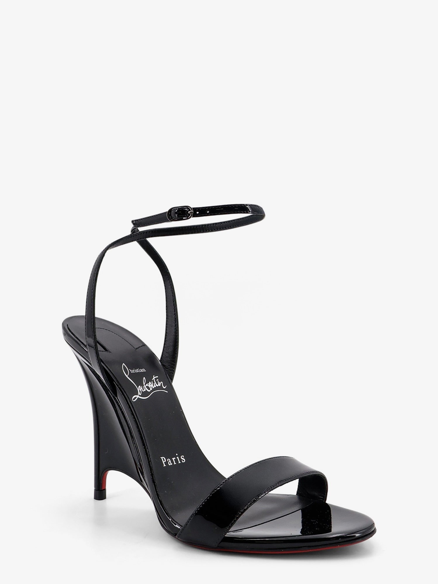 Christian Louboutin Women's Zeezeenella Leather Sandals Black