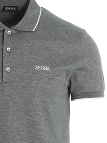 ZEGNA - ZEGNA - Logo embroidery polo shirt - Men’s Tops