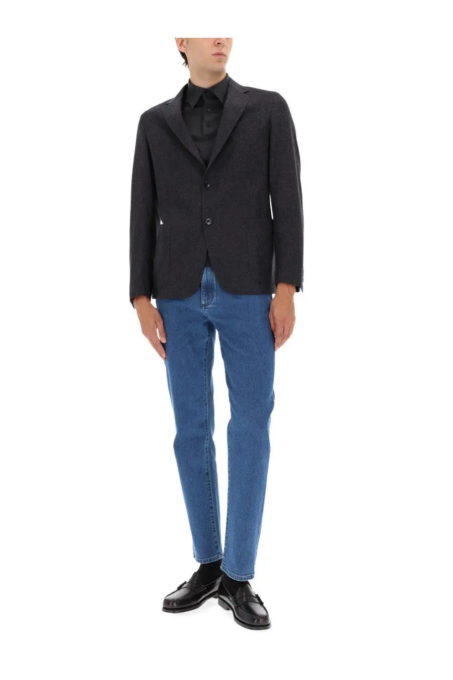 Zegna Men's Shirt Jacket Grey, view 2