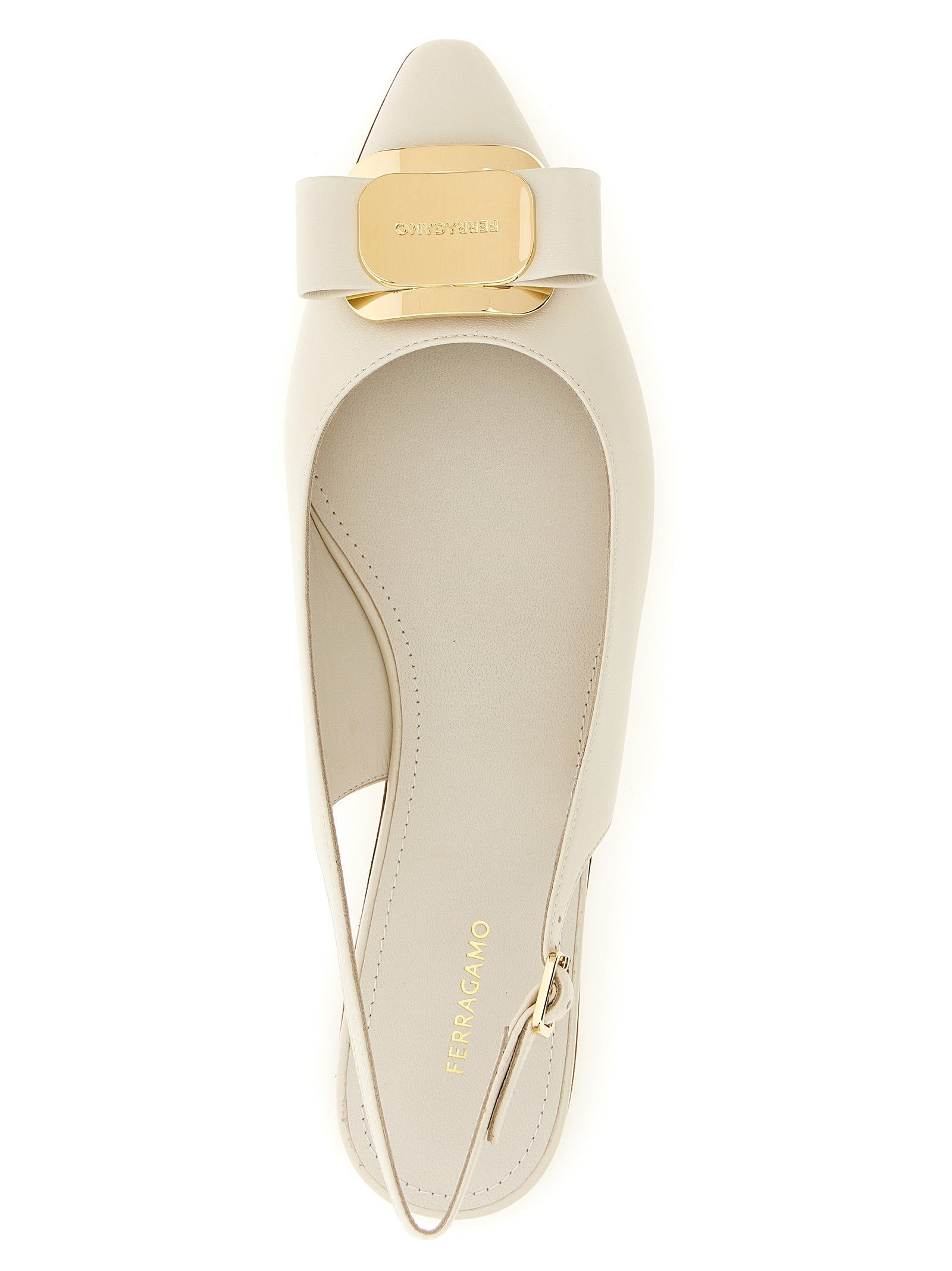 Ferragamo Zelmy Slingback Beige