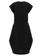 Pleats Please Issey Miyake Zig Zag Knit Dress Black