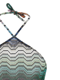 Missoni Zig Zag Knit Top Gold