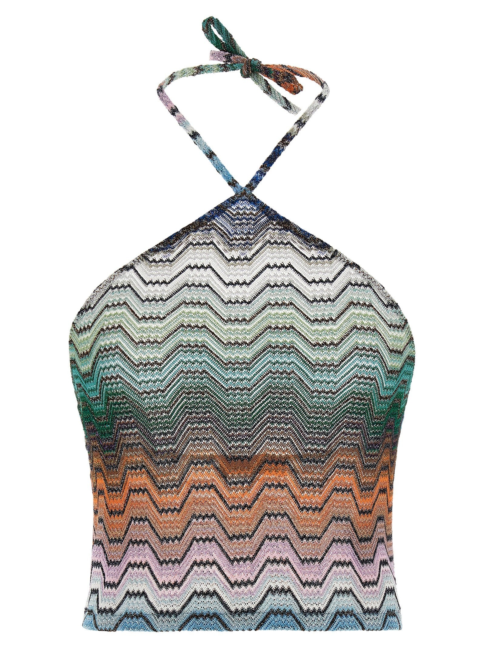 Missoni Zig Zag Knit Top Gold